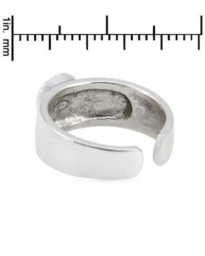 Adjustable Ring with Cobalt Blue Crystal
