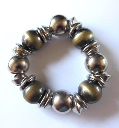 Chunky Slip on Beaded Bracelet
