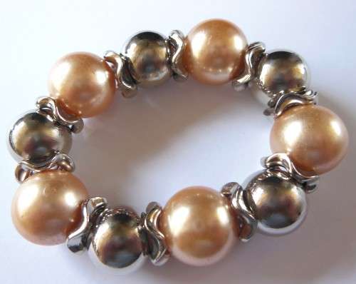 Chunky Slip on Beaded Bracelet *