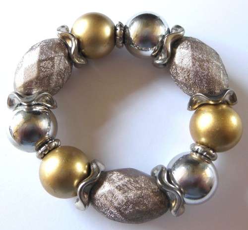 Chunky Slip on Beaded Bracelet