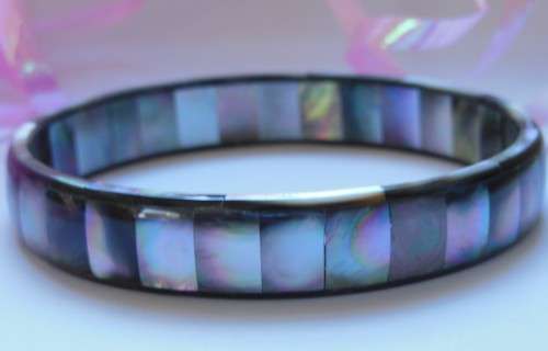 Grey Shell Bangle