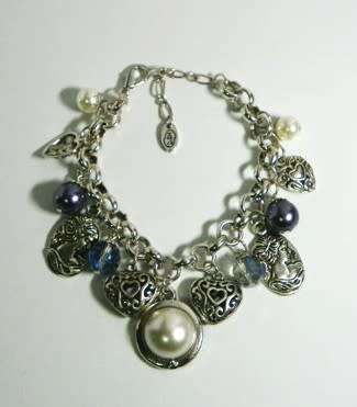 Silvertone Charm Bracelet