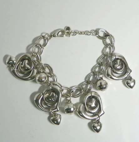 Silvertone Charm Bracelet