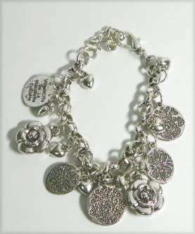 Silvertone Charm Bracelet