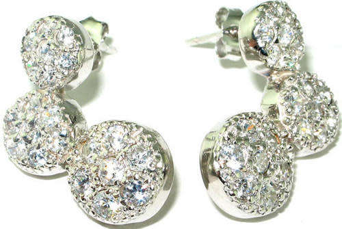Topaz Drop Earrings in 925 Sterling Silver