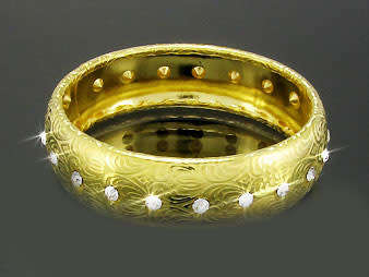 Gold Plated Rhinestone Crystal Bangle