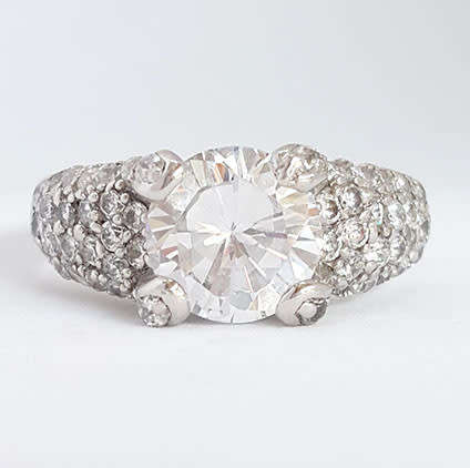 CZ Cluster Ring- Size 8