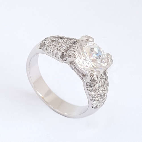 CZ Cluster Ring- Size 8