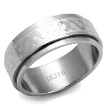 Stainless Steel Celtic Design Spin Ring