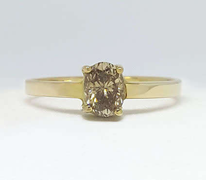 0.54 ct Natural Diamond in 9k Yellow Gold