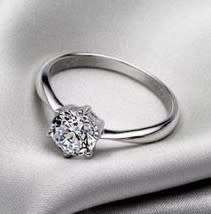0.75ct Solitaire style Ring in 925 Sterling Silver