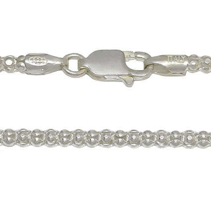 50cm Coreana Bombe Necklace in Silver