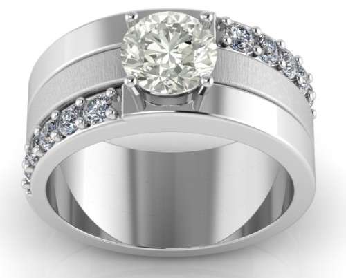 *CD DESIGNER JEWELRY* 1.074ct Moissanite Ring in 925 Sterling Silver