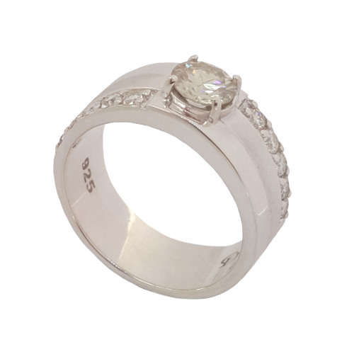 *CD DESIGNER JEWELRY* 1.074ct Moissanite Ring in 925 Sterling Silver