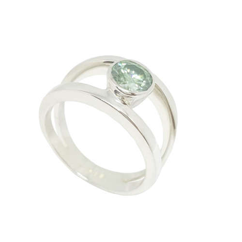 **CD DESIGNER JEWELRY** 1.041 ct Moissanite Ring in 925 Sterling Silver