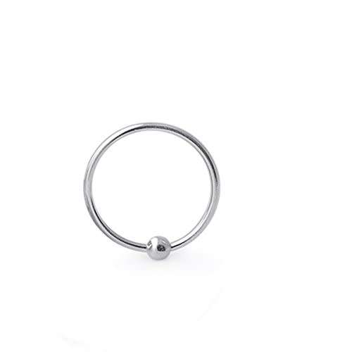 8mm Nose Ring in 925 Sterling Silver