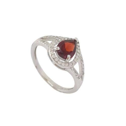 1.25ctw Garnet and Sapphire Ring in 925 Sterling Silver