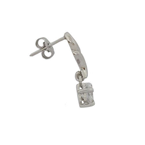 *CD DESIGNER JEWELRY*1.26ctw CZ earrings in Silver