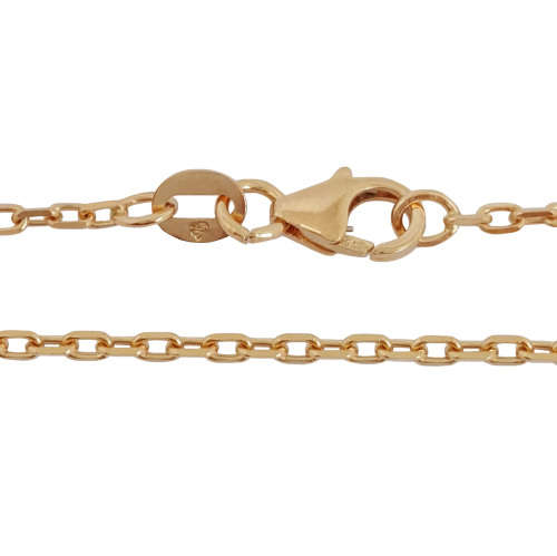 9ct Rose Gold 50cm Anchor Chain