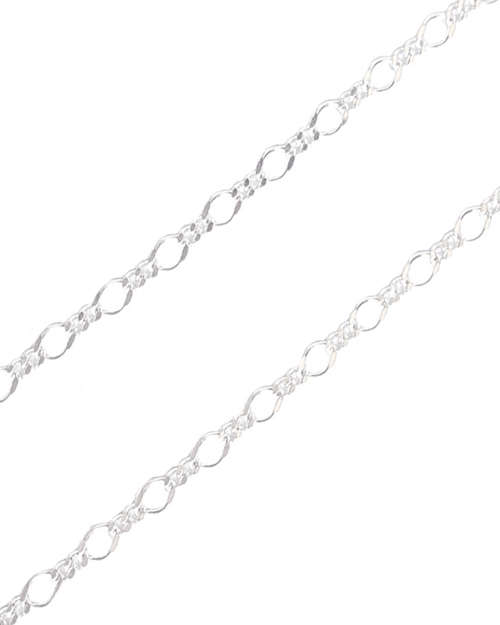 925 Sterling Silver 50cm Figaro Necklace