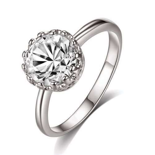 1.25ct Cubic Zirconia Solitaire Costume Style Ring- Size O