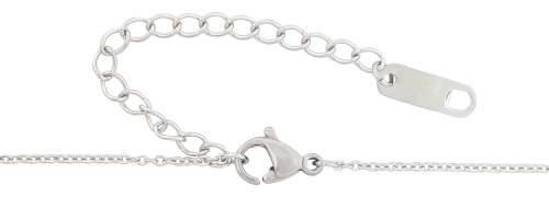 Stainless Steel Letter `Q` pendant and necklace