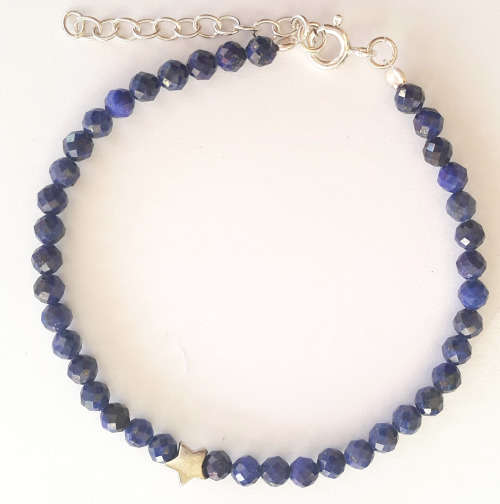 Lapis Bracelet in Silver
