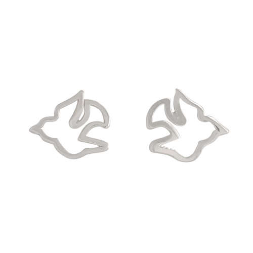 Dove Earrings in Silver