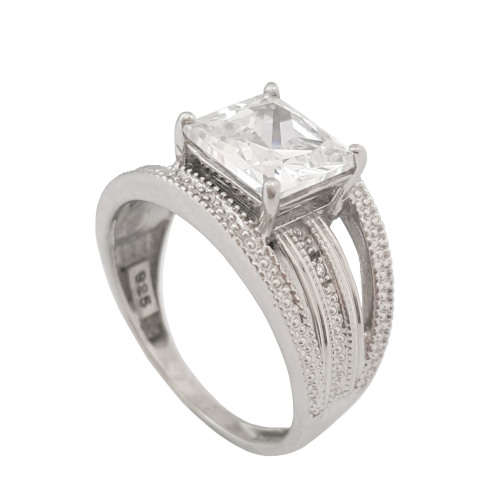 CD DESIGNER JEWELRY* 2.01ctw Clear CubicZirconia Ring in Silver Size P