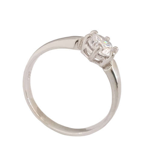**CD DESIGNER JEWELRY** 1ct Solitaire in Silver - Size 8.25