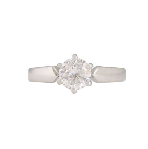 **CD DESIGNER JEWELRY** 1ct Solitaire in Silver - Size 8.25