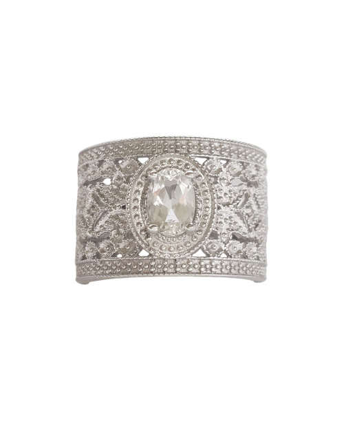 0.76ctw Clear Cubic Zirconia Ring in Silver- Size 8.5