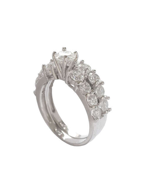 2.54ctw CZ Set in 925 Sterling Silver- Size 7/ 8