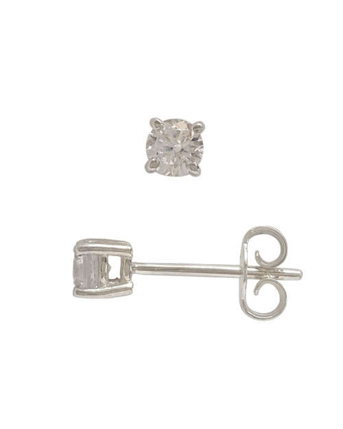 0.50ctw Cubic Zirconia Stud Earrings in 925 Sterling Silver