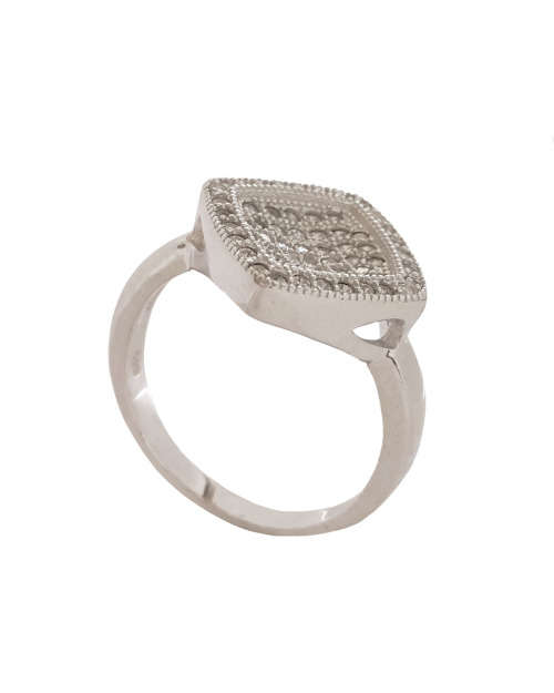 Clear CZ Cluster Style Ring in Silver- Size 7.5