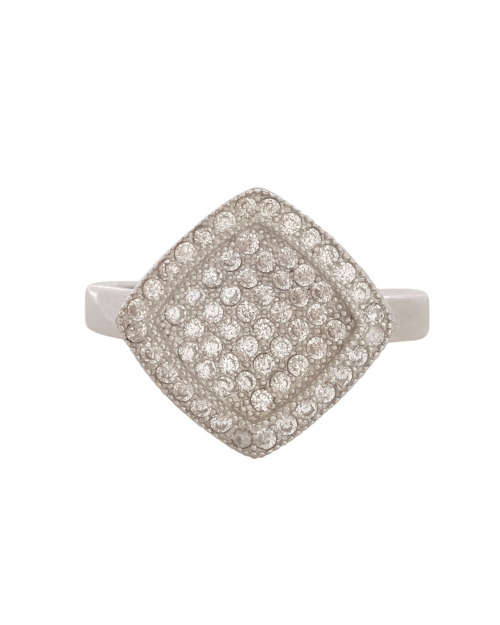 Clear CZ Cluster Style Ring in Silver- Size 7.5