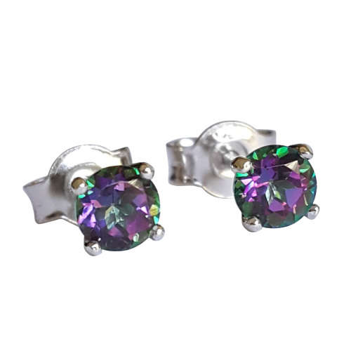 Mystic Topaz studs in  Silver
