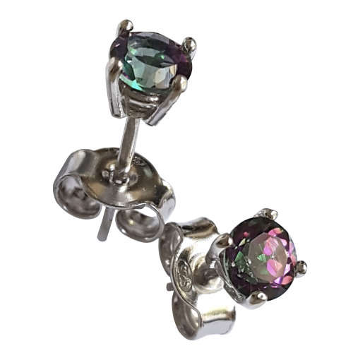 Mystic Topaz studs in  Silver