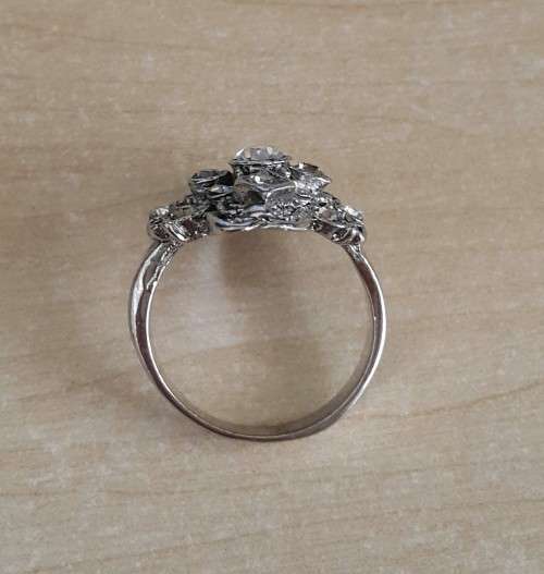 Rhinestone Crystal Dress Ring in size 9.25