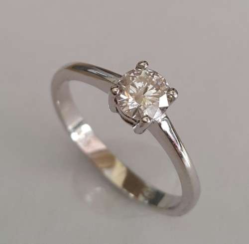 0.48ct Light Pink Diamond Solitaire in 9ct White Gold