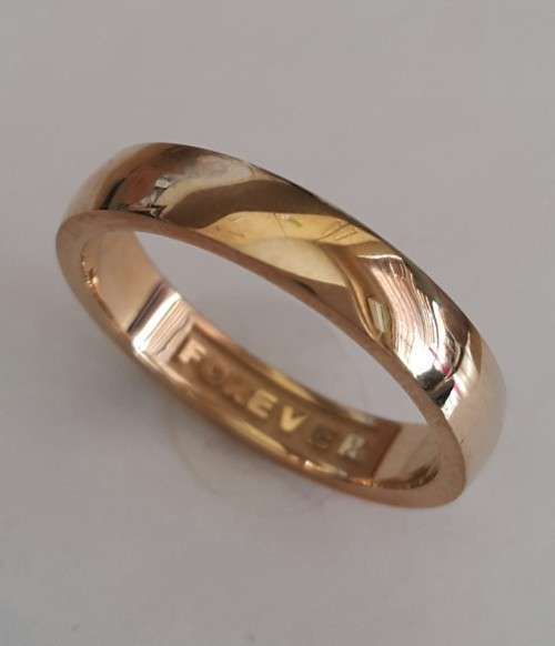 3.8mm 9ct Yellow Gold Band