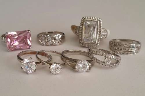 Wholesale Lot of 8 rings- Fits Size 7