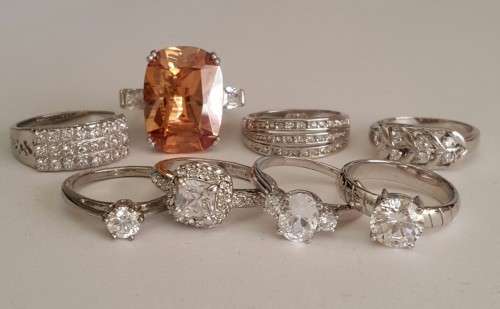 Wholesale Lot of 8 rings- Fits Size 7