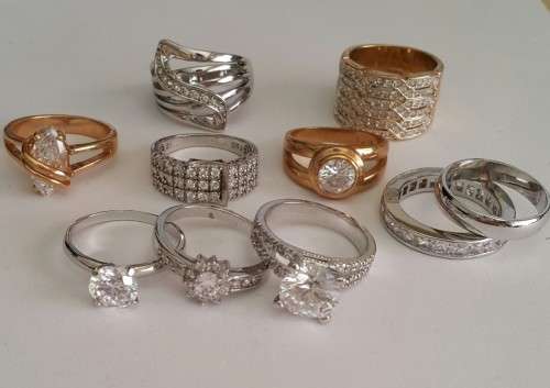 Wholesale Lot of 10 rings -Fits Size 9