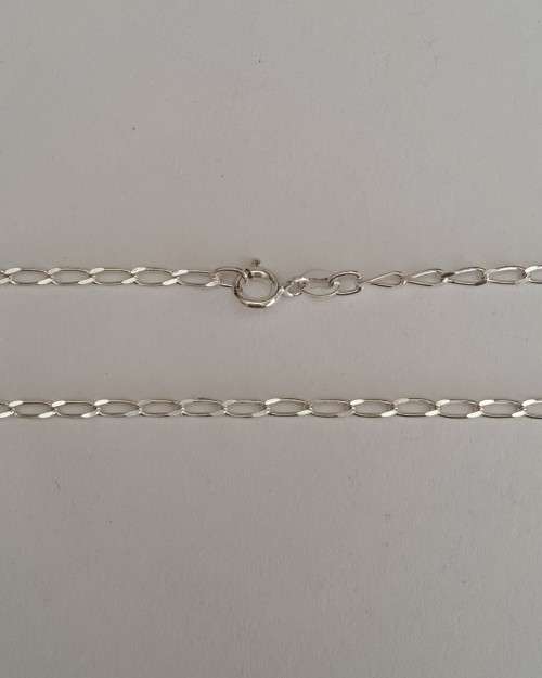 925 Sterling Silver 38cm Curb Chain
