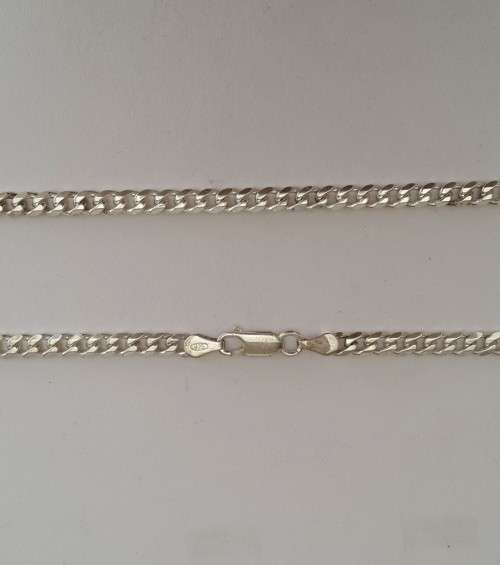 4mm 925 Sterling Silver 52cm Curb Chain