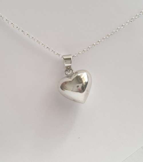Heart Necklace in Silver