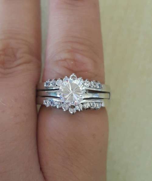1.25ct CZ 3 piece Set -Size 10