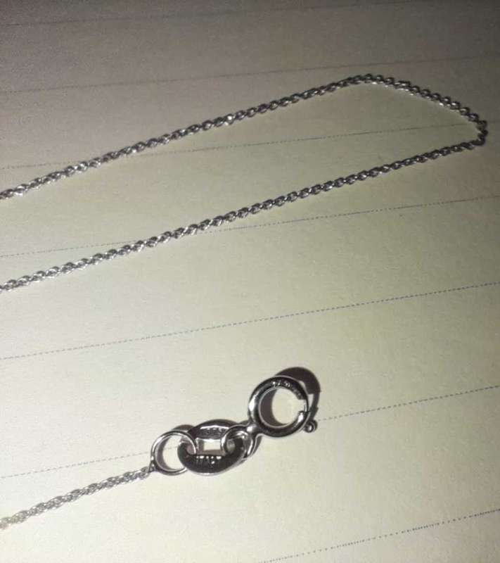 9ct White Gold 50cm Belcher Chain