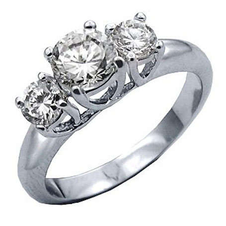 Clear CZ Engagement Style Ring**Size 9**